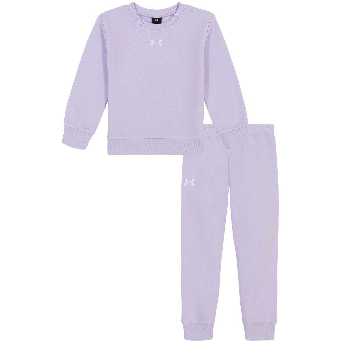 Salz Lila - Under Armour - Big Logo Crew Set Infant Boys - 1