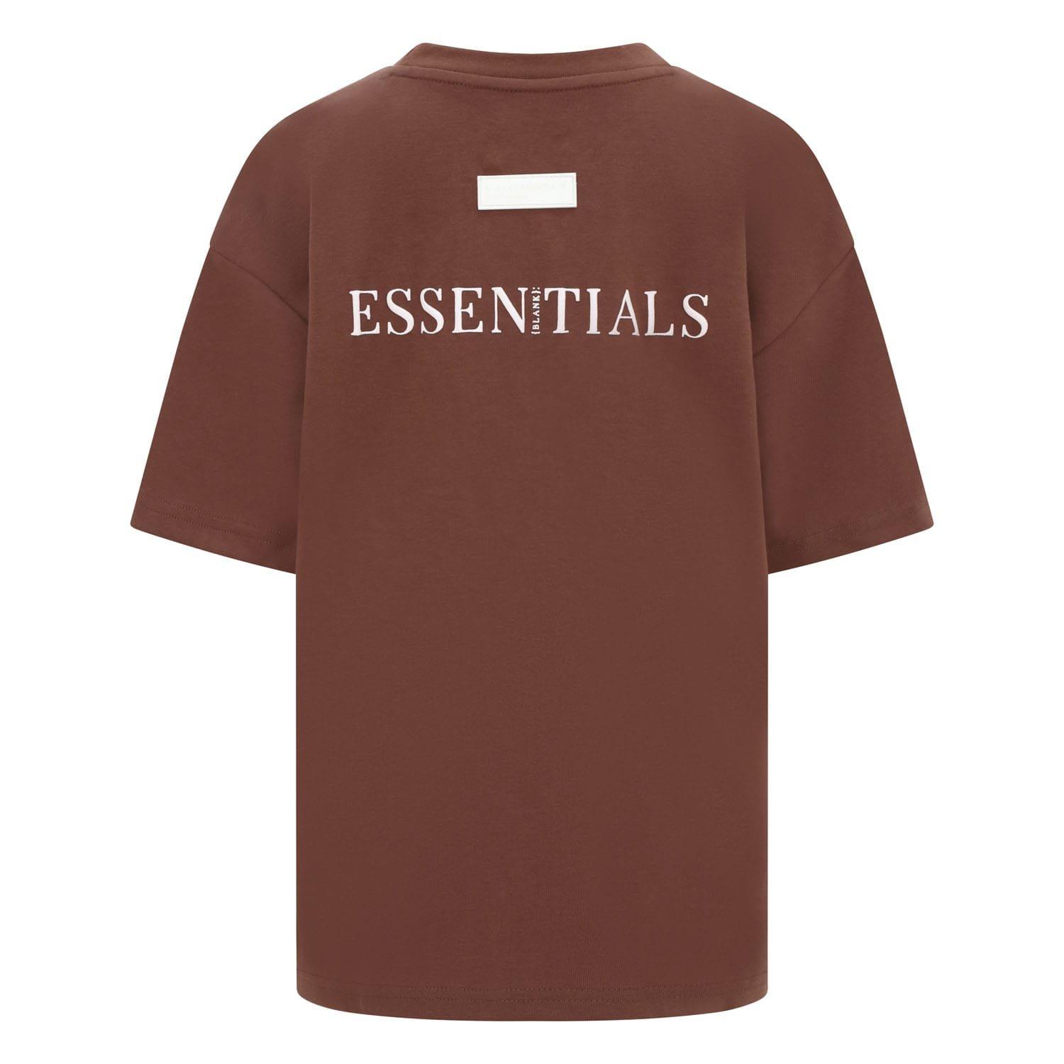 Brown - Blank Essentials - Regular-Fit T-Shirt - 2