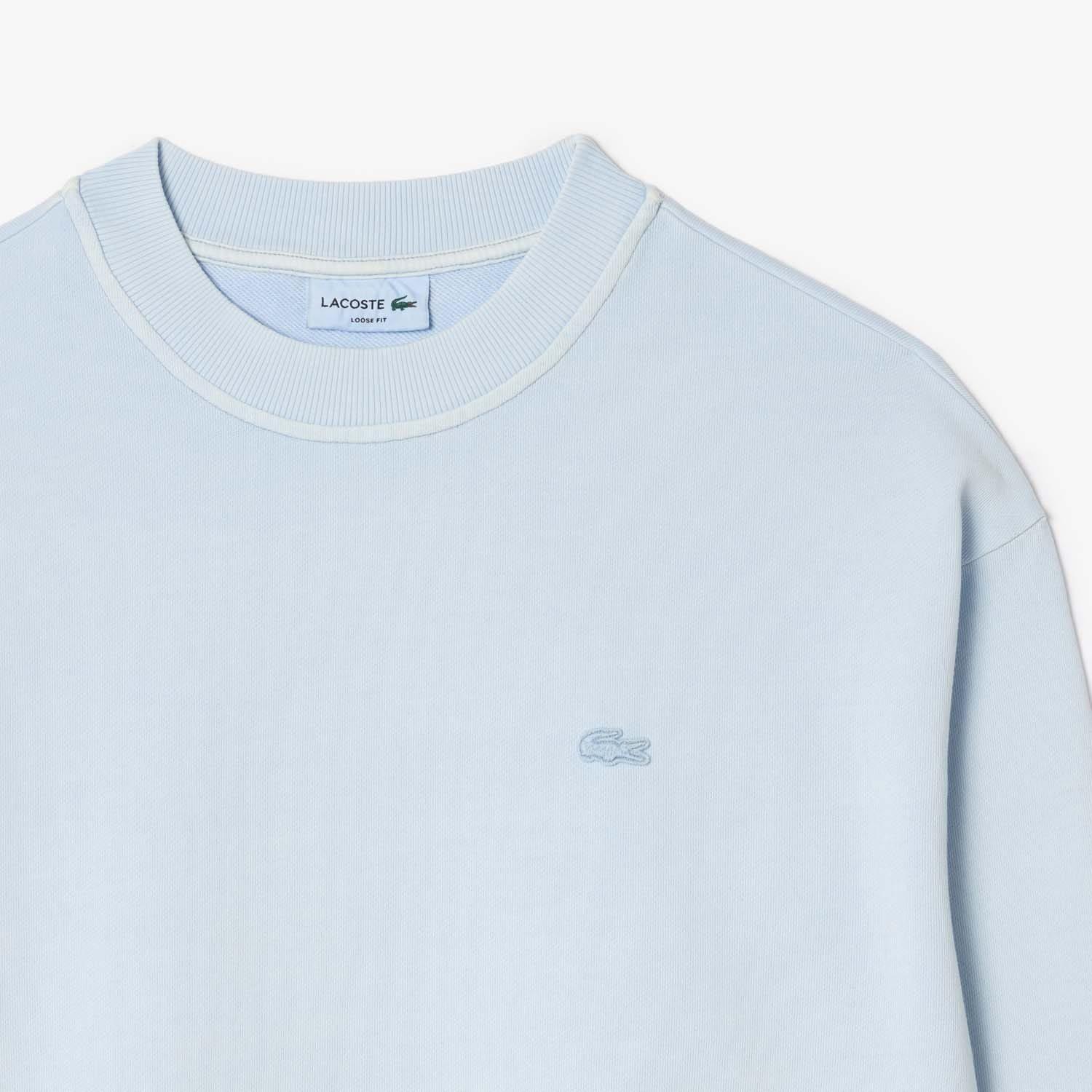 Blue - Lacoste - Loose-Fit Natural Dye Sweatshirt - 2