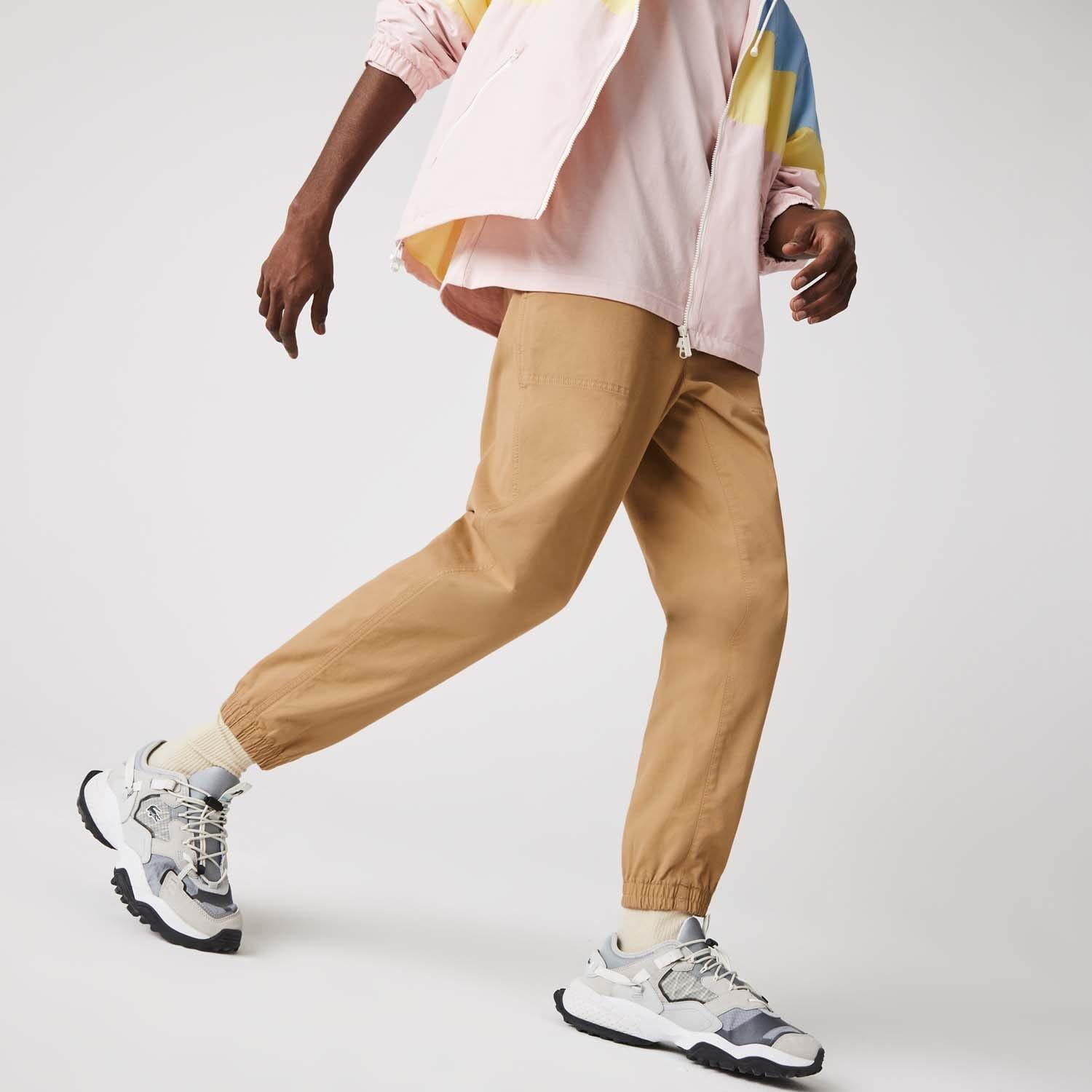 Beige - Lacoste - Regular Fit Pants - 4