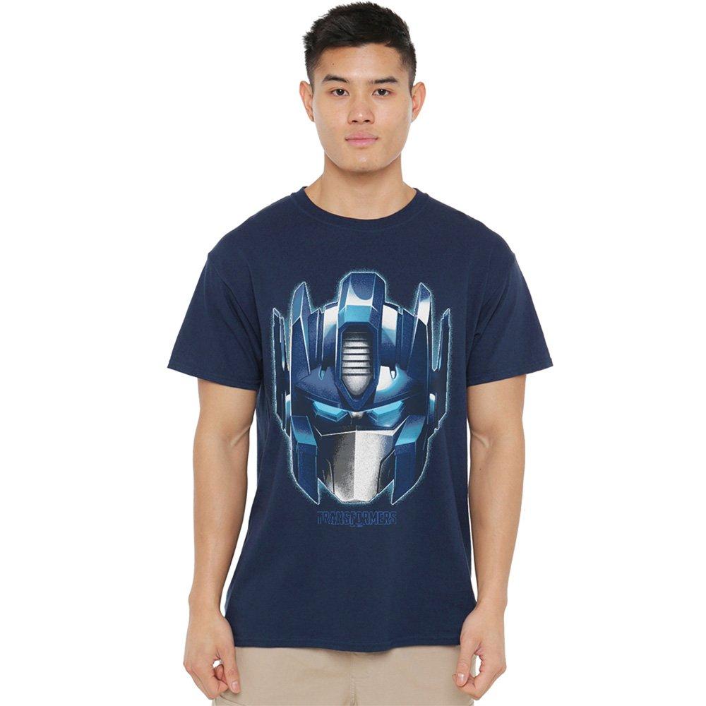Navy - Hasbro - Transformers Generations Optimus Large Face T-Shir - 1