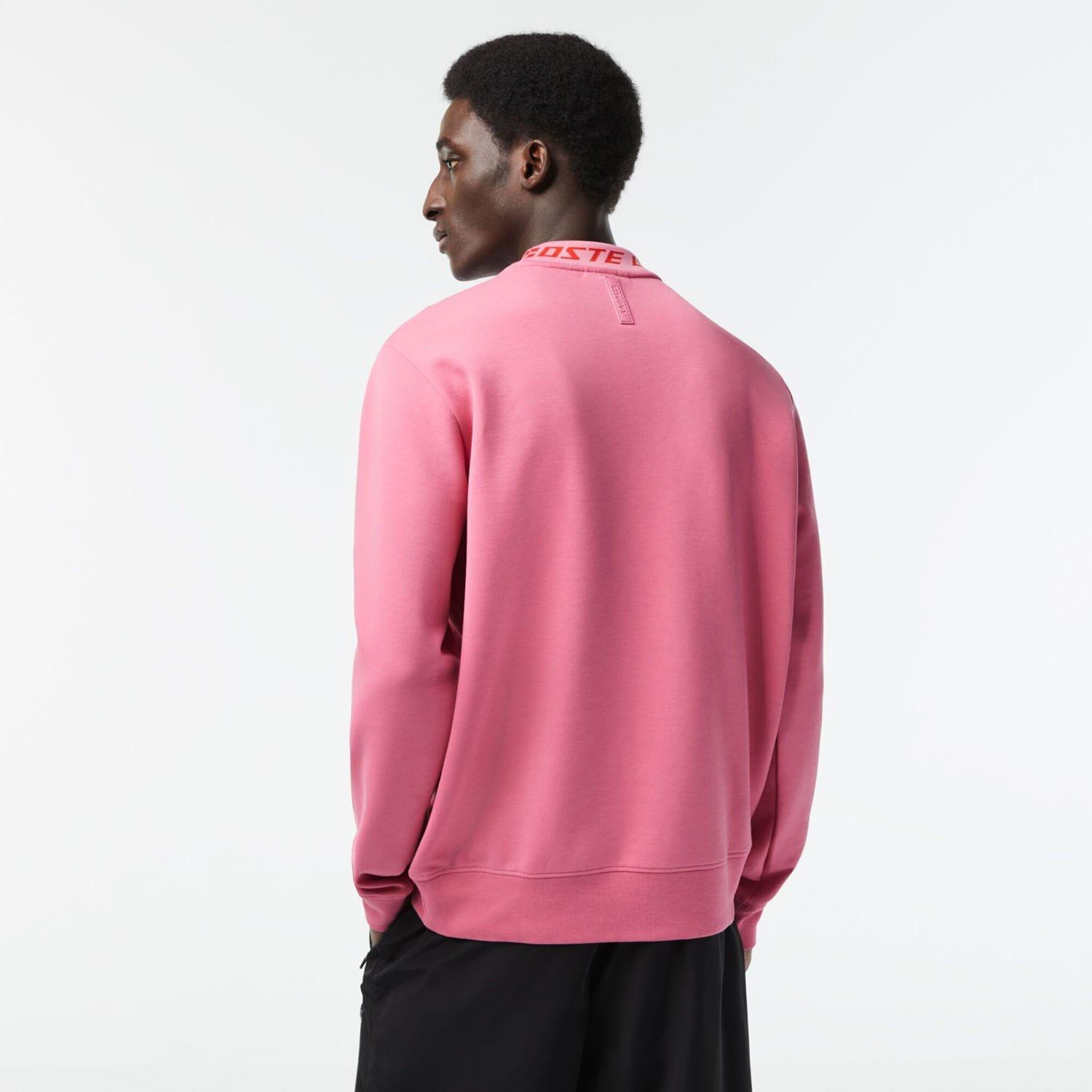 Pink - Lacoste - Double Sided Logo Collar Sweatshirt - 2