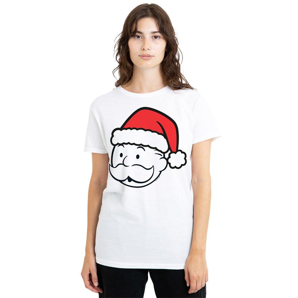 White - Monopoly - Hasbro Santa Hat T Shirt White - 1