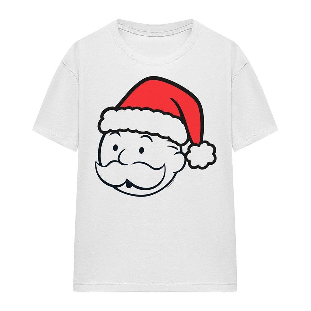 White - Monopoly - Hasbro Santa Hat T Shirt White - 4
