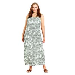 Evans Khaki Stripe Maxi Sundress