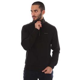 Belstaff Cotton Fleece Alloy Quarter Zip Sweatshirt