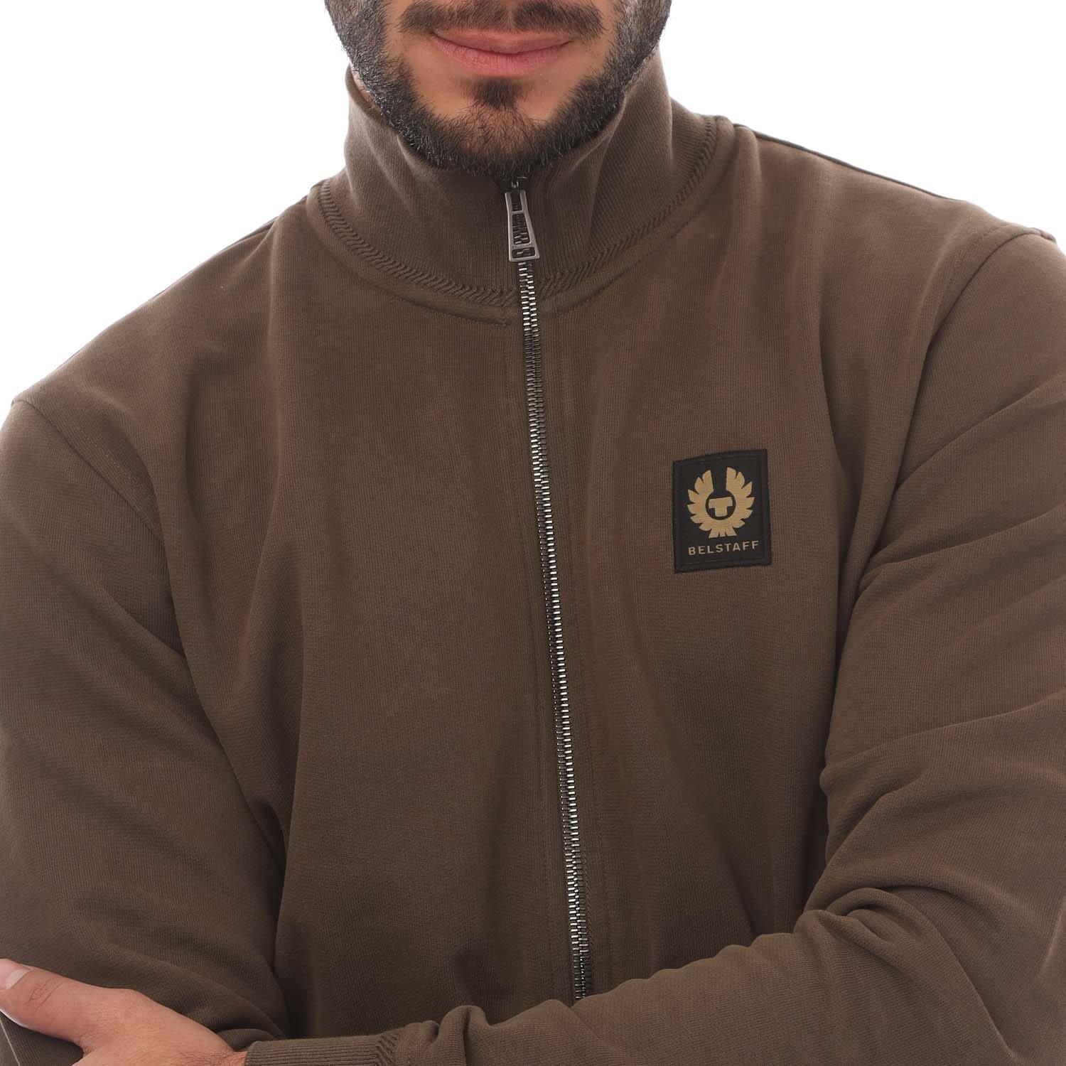 Brown - Belstaff - Cotton Fleece Full Zip Sweatshirt - 3