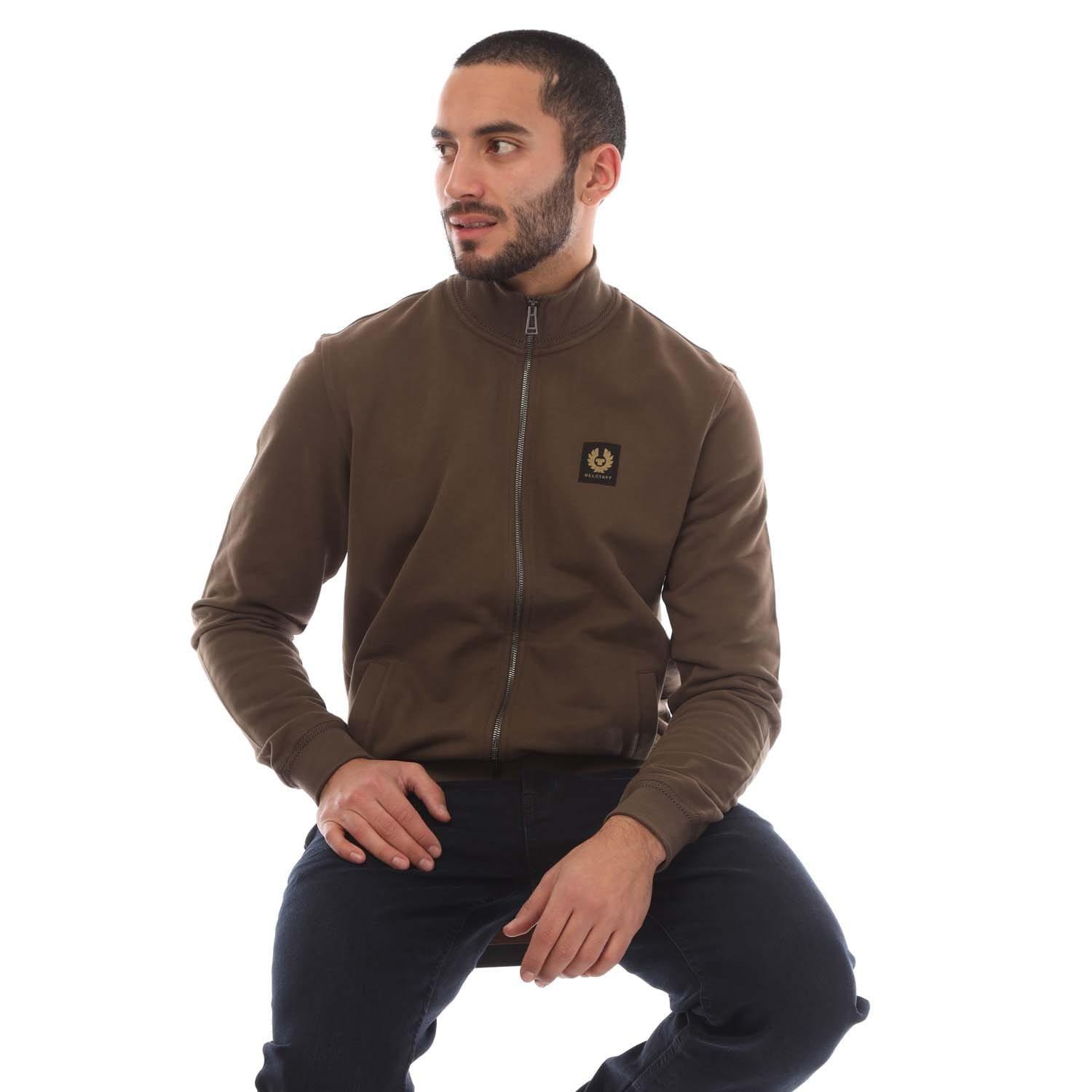 Brown - Belstaff - Cotton Fleece Full Zip Sweatshirt - 4