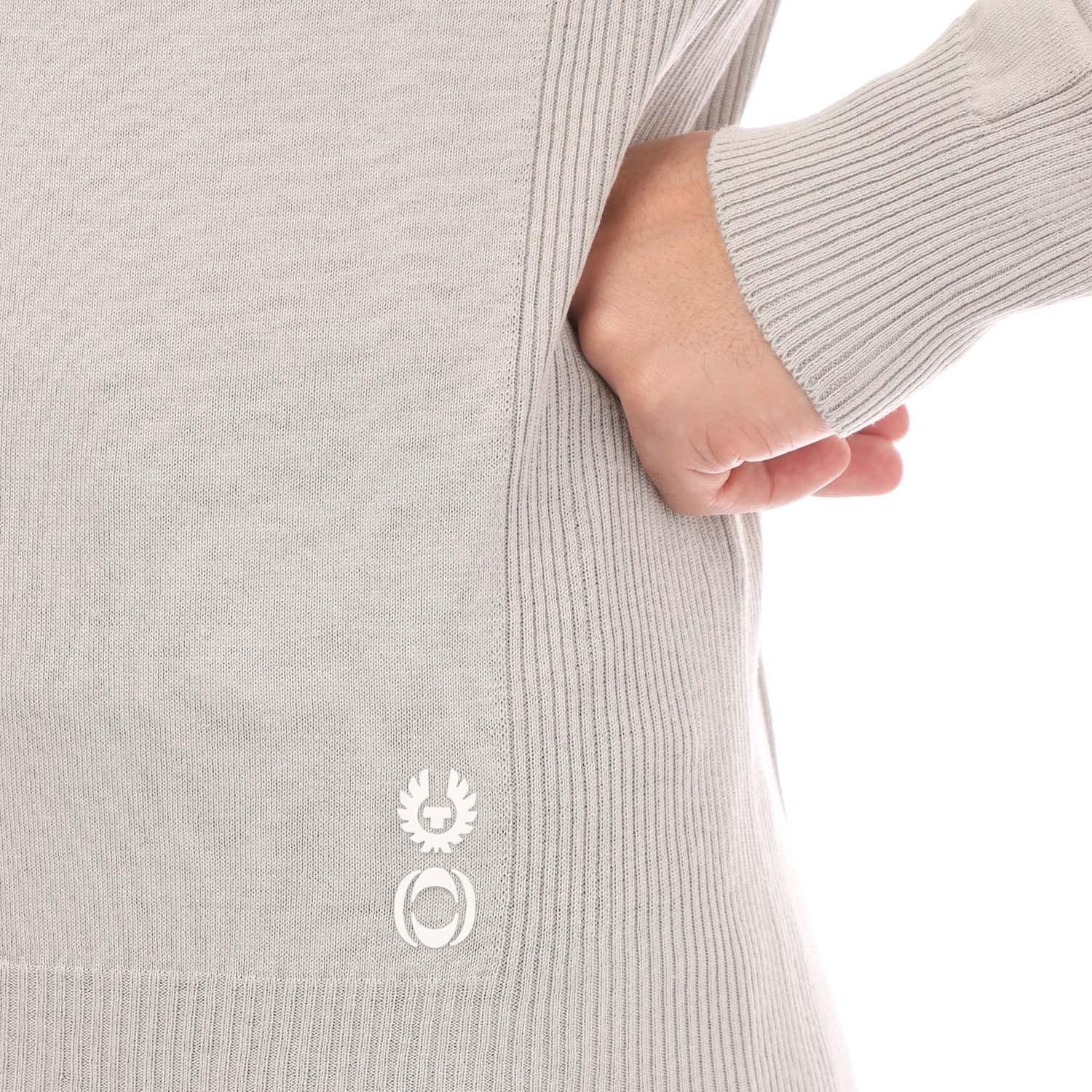 Grey - Belstaff - Cotton Silk Blend Challenger Sweater - 5