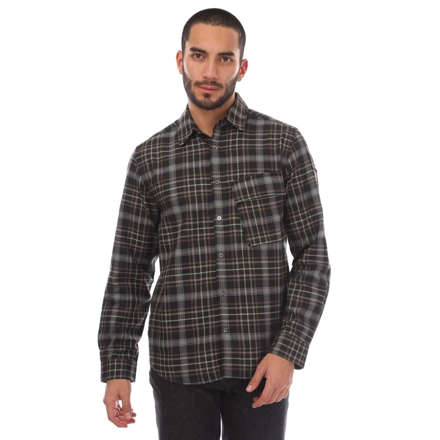 Charcoal - Belstaff - Shadow Plaid Cotton Scale Shirt - 1