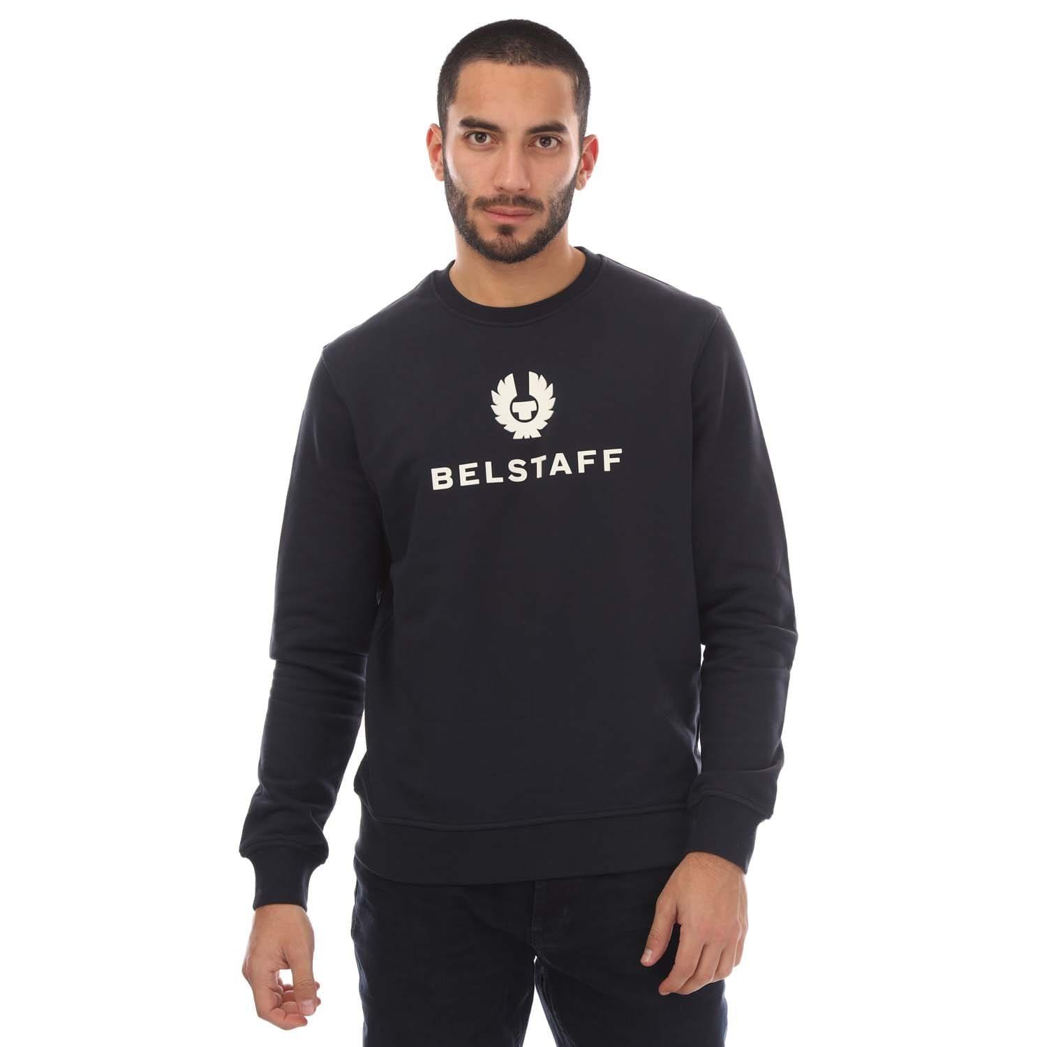 Navy - Belstaff - Signature Crewneck Sweatshirt - 1