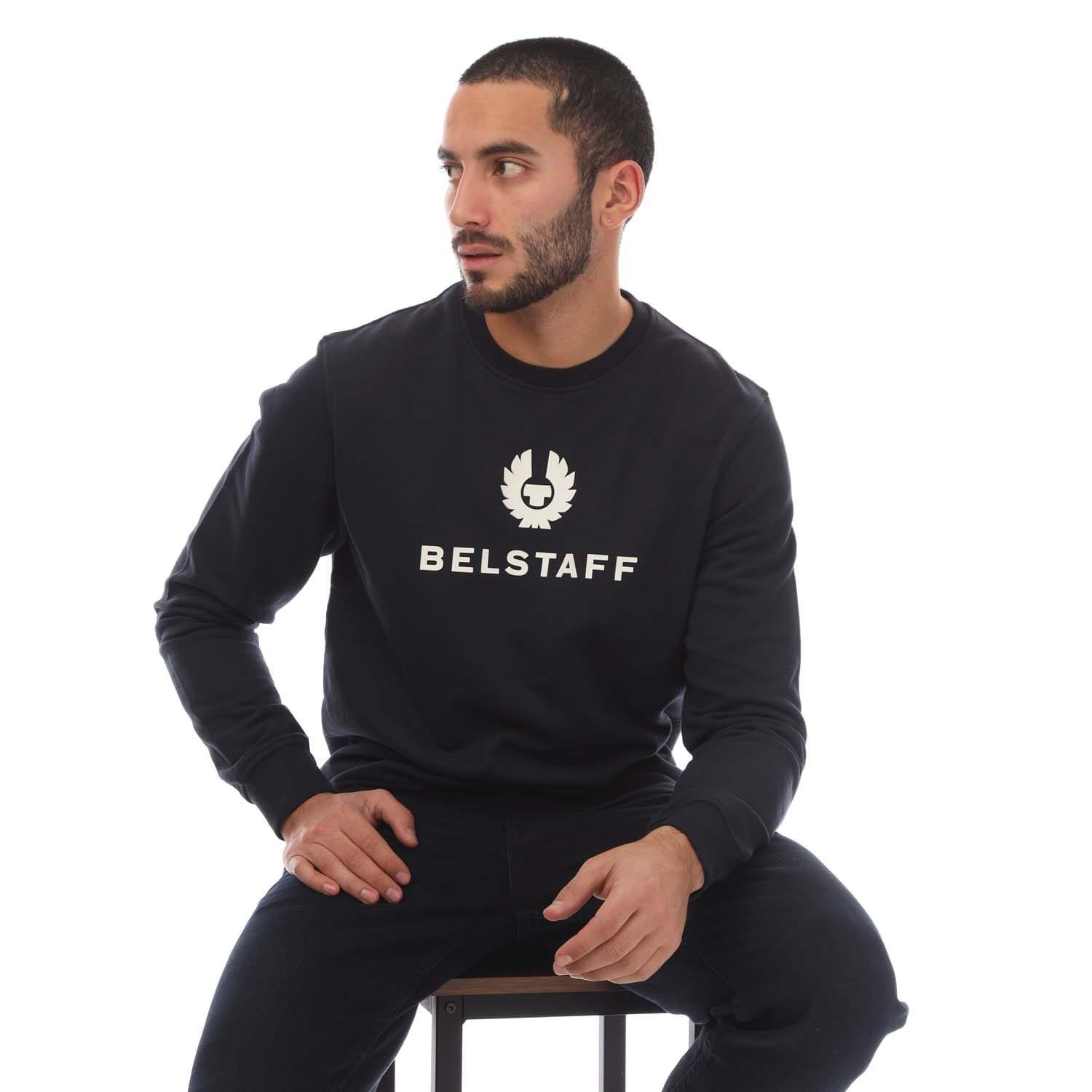 Navy - Belstaff - Signature Crewneck Sweatshirt - 4