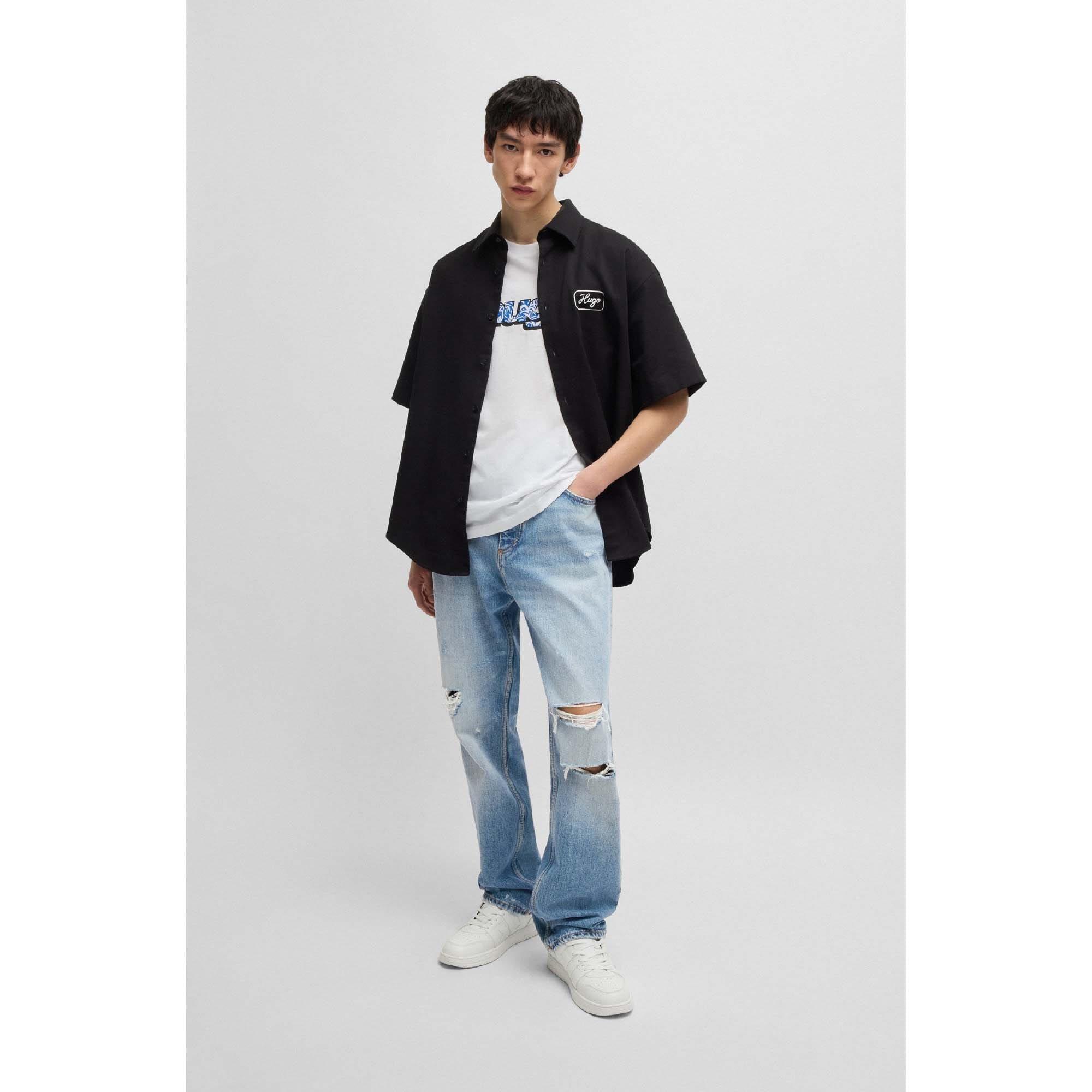 Blue - Hugo - Nate Baggy-Fit Jeans - 5