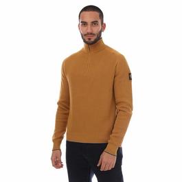 Belstaff Pima Cotton Cole Quarter Zip Jumper