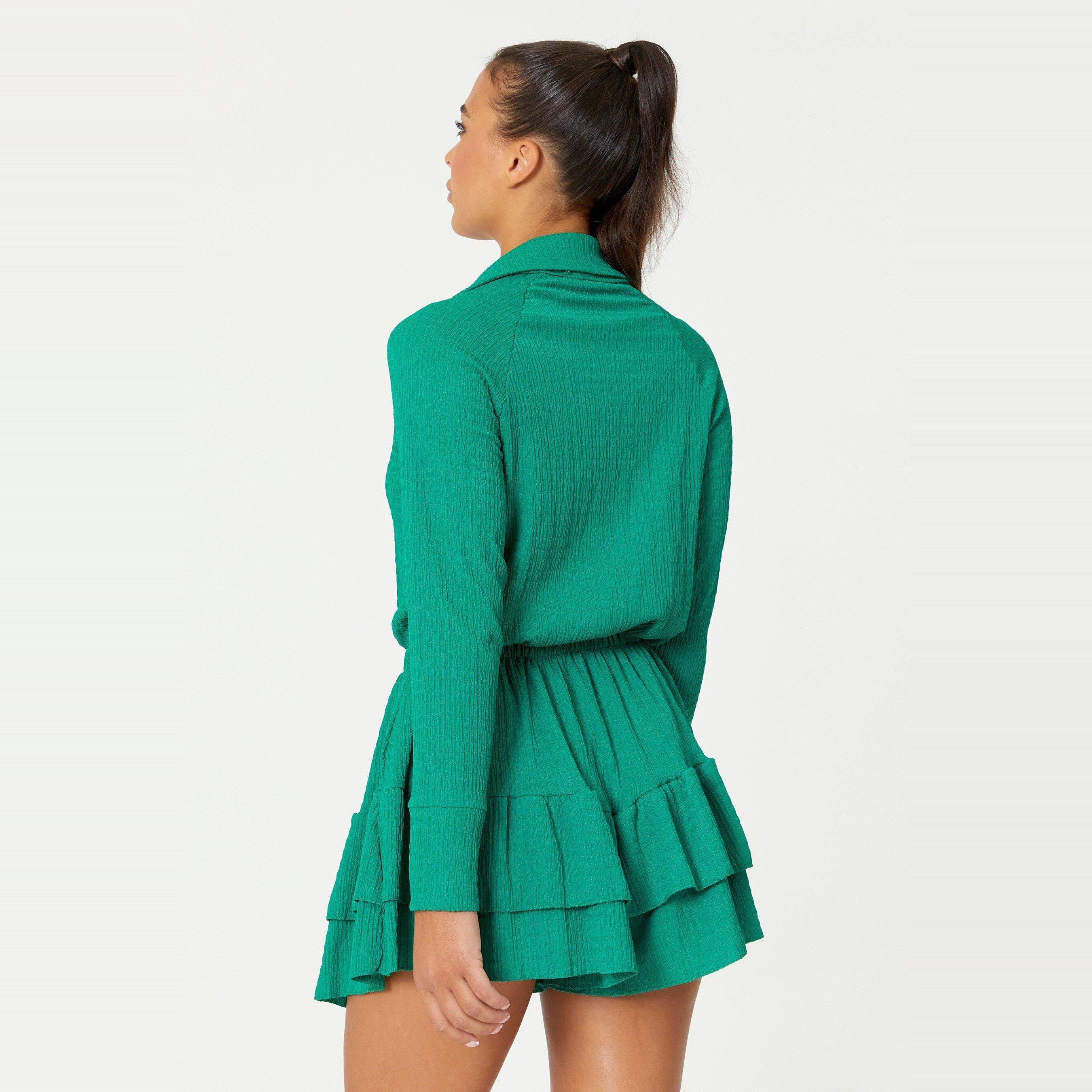 Green - Be You - Collar Top and Shorts Set Womens - 6