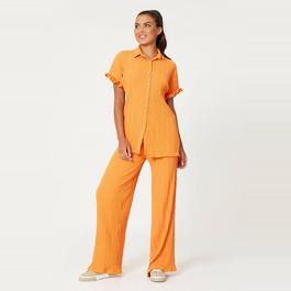 Be You Ladies Plisse Shirt and Trouser Co ord Set