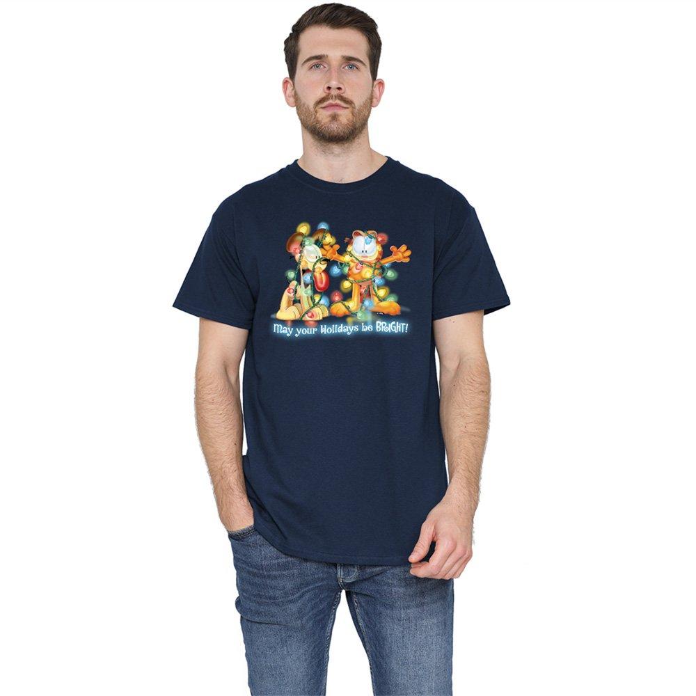 Navy - Garfield - Garfield Bright Holidays T Shirt Navy - 1