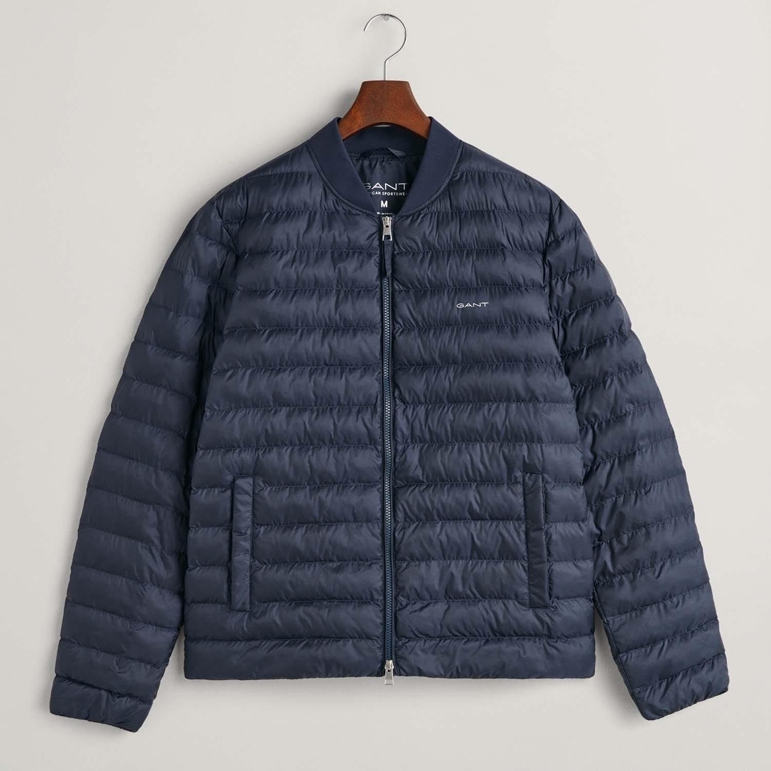 Blue - Gant - Light Padded Bomber Jacket - 1