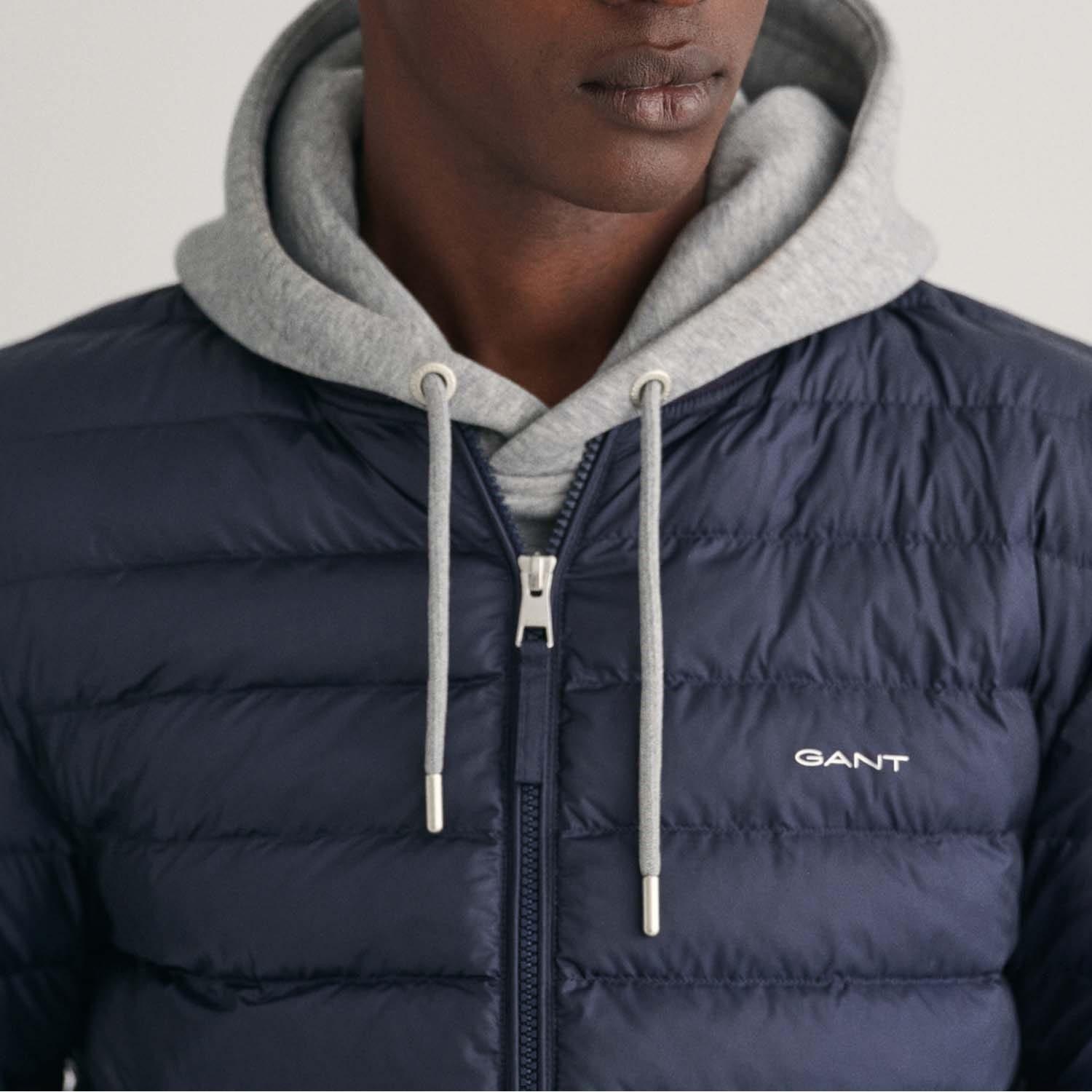 Blue - Gant - Light Padded Bomber Jacket - 3
