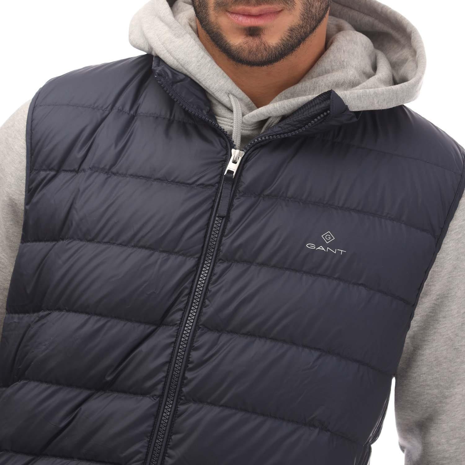 Blue - Gant - Light Down Gilet - 3