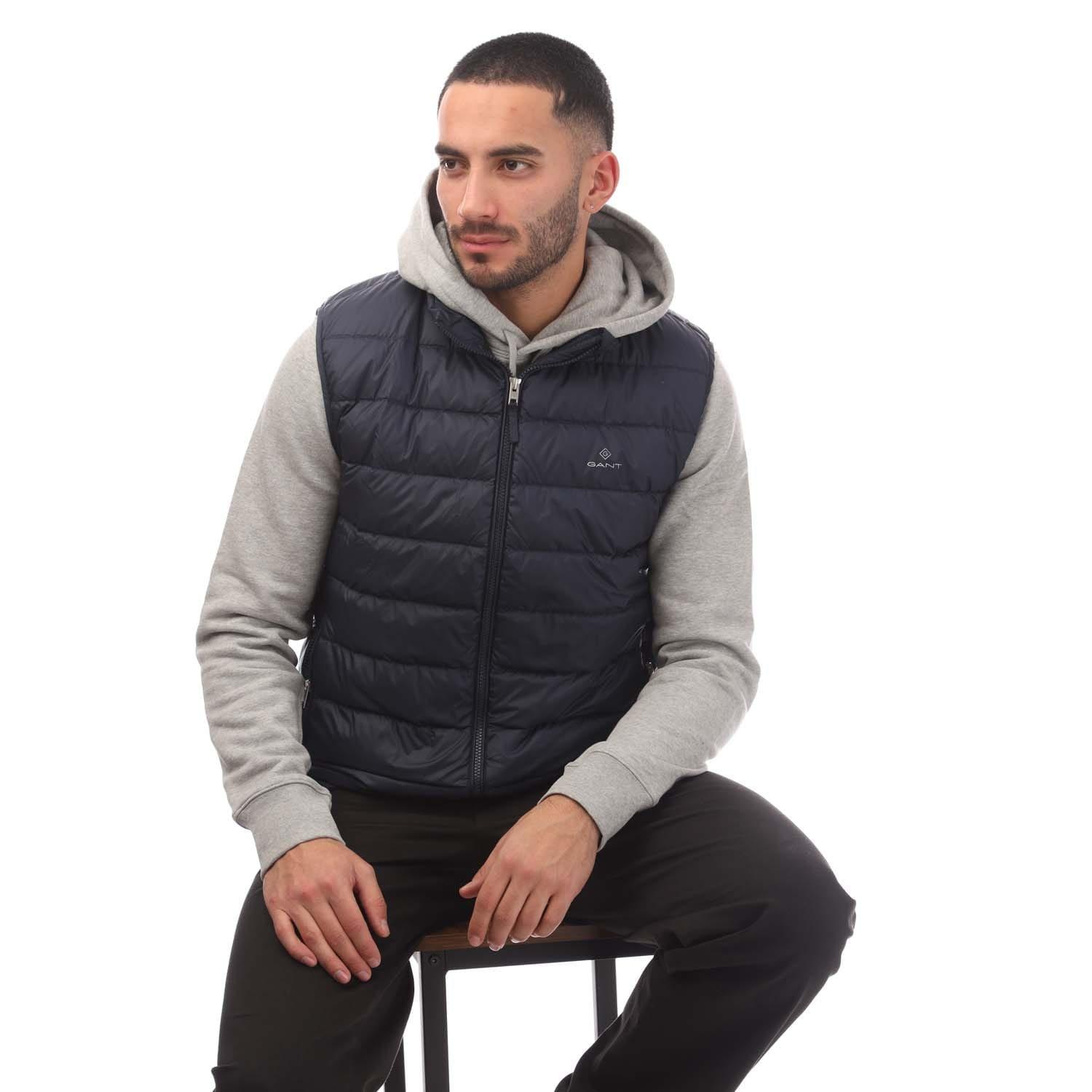 Blue - Gant - Light Down Gilet - 4