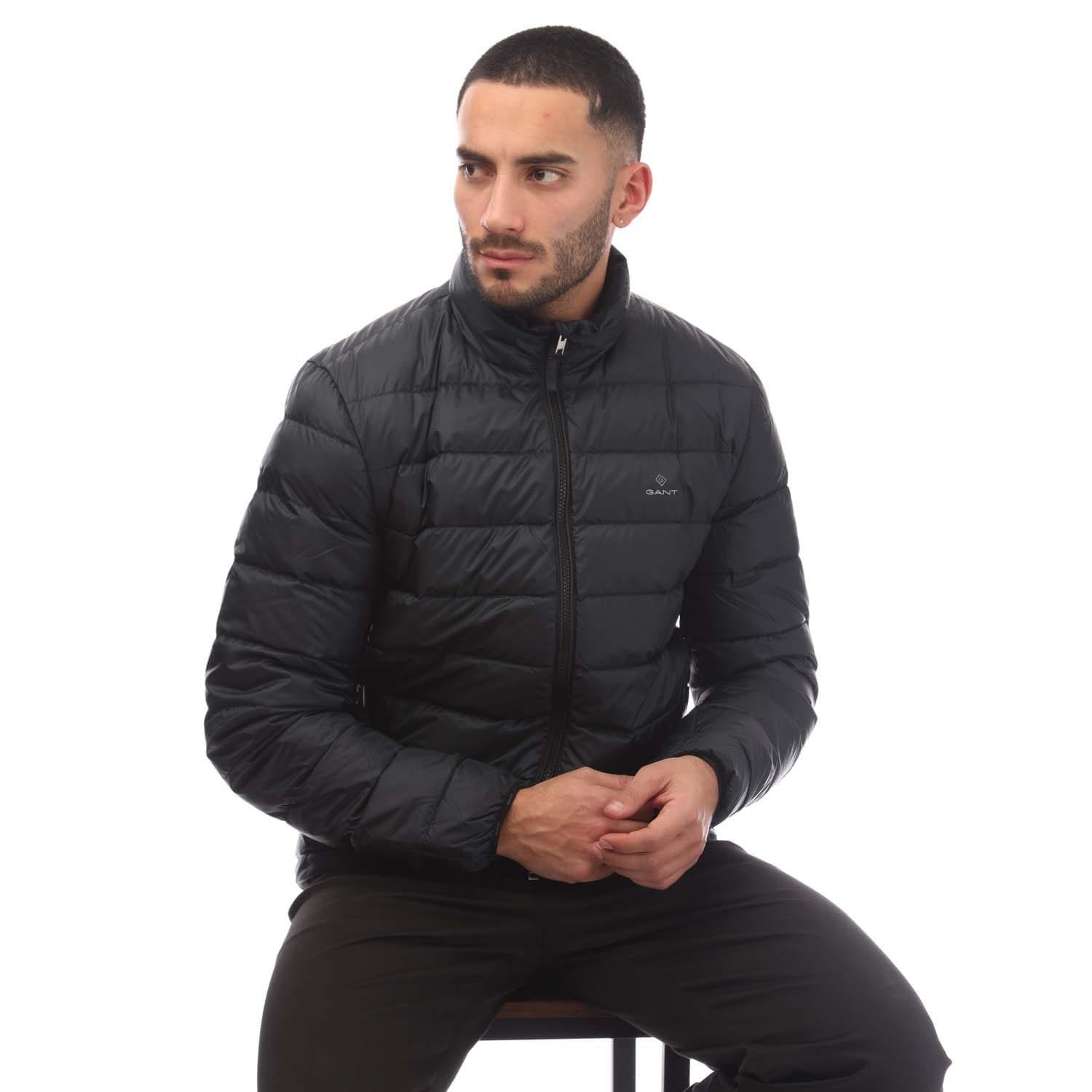 Black - Gant - Light Down Jacket - 4