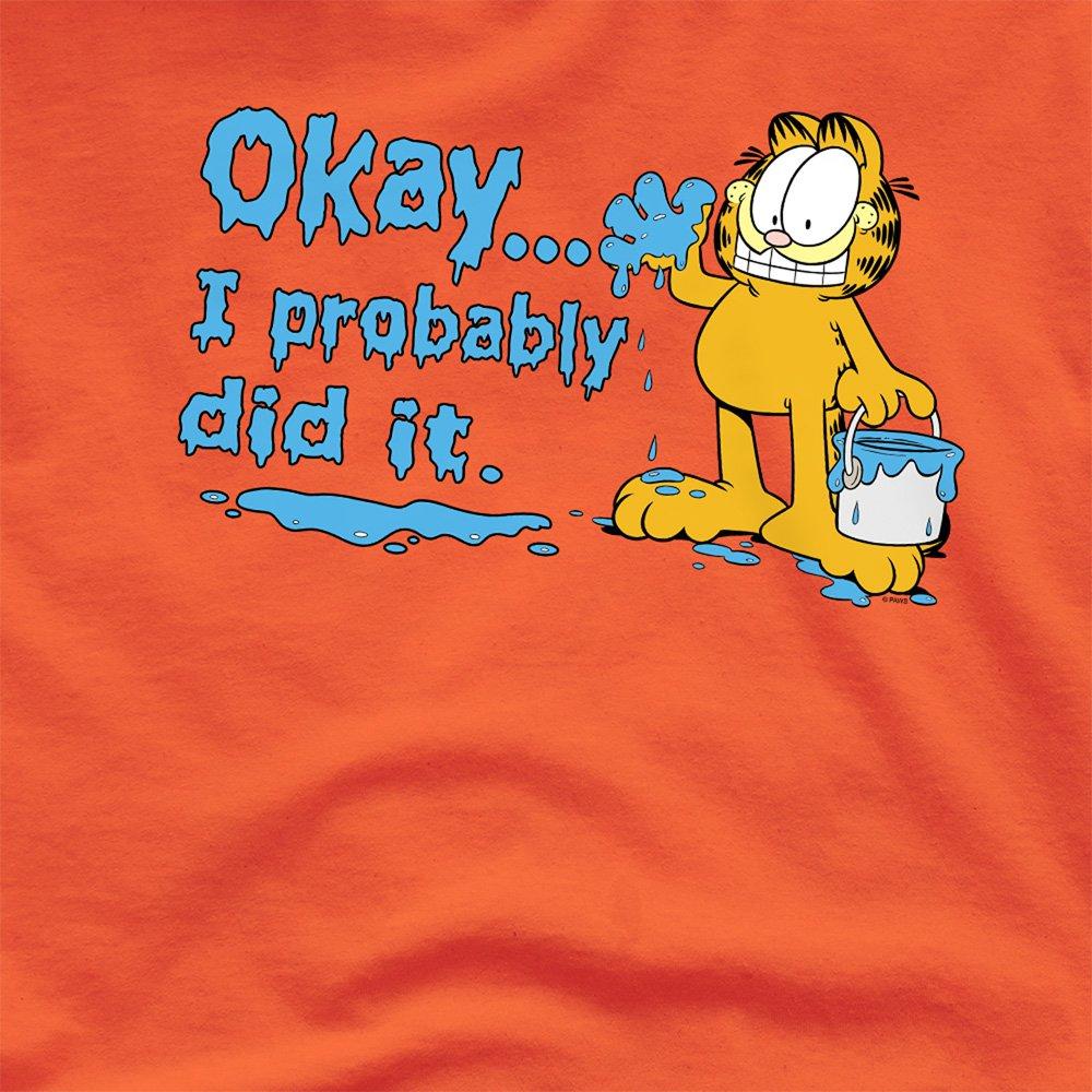 Orange - Garfield - Garfield I Probably Did It T Shirt Orange - 2