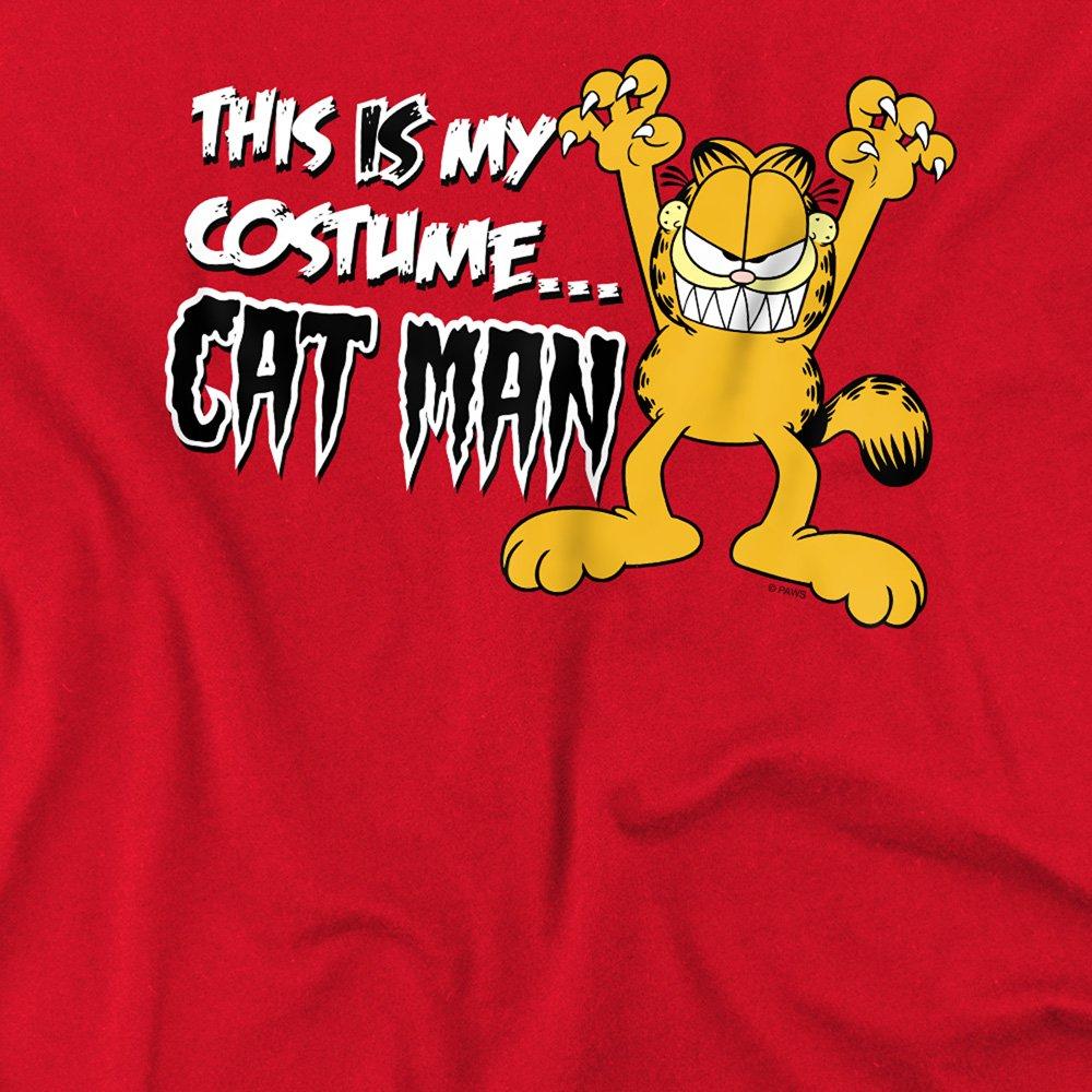 Red - Garfield - Garfield Cat Man T Shirt Red - 2