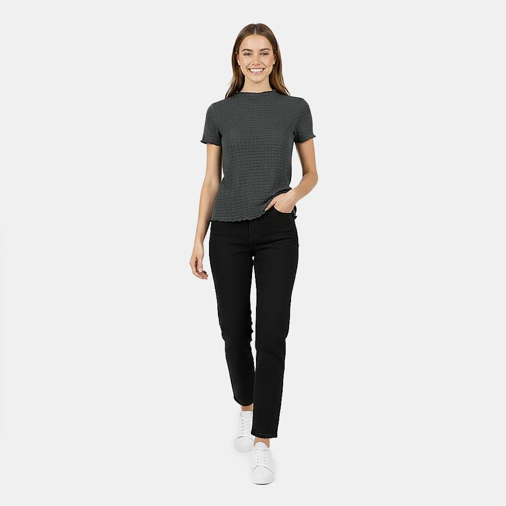 Muted Khaki - Jack Wills - JW Textured Open Back Top - 5