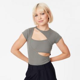 Jack Wills JW Short Sleeve Slash Bodysuit