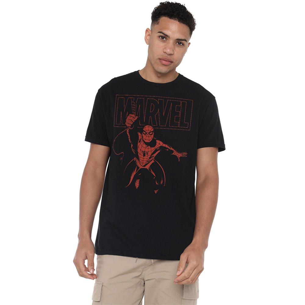 Black - Marvel - Logo Swing Mens T-Shirt - 1