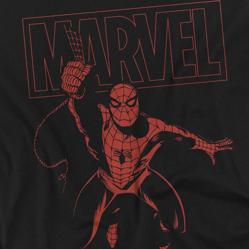 Black - Marvel - Logo Swing Mens T-Shirt - 2