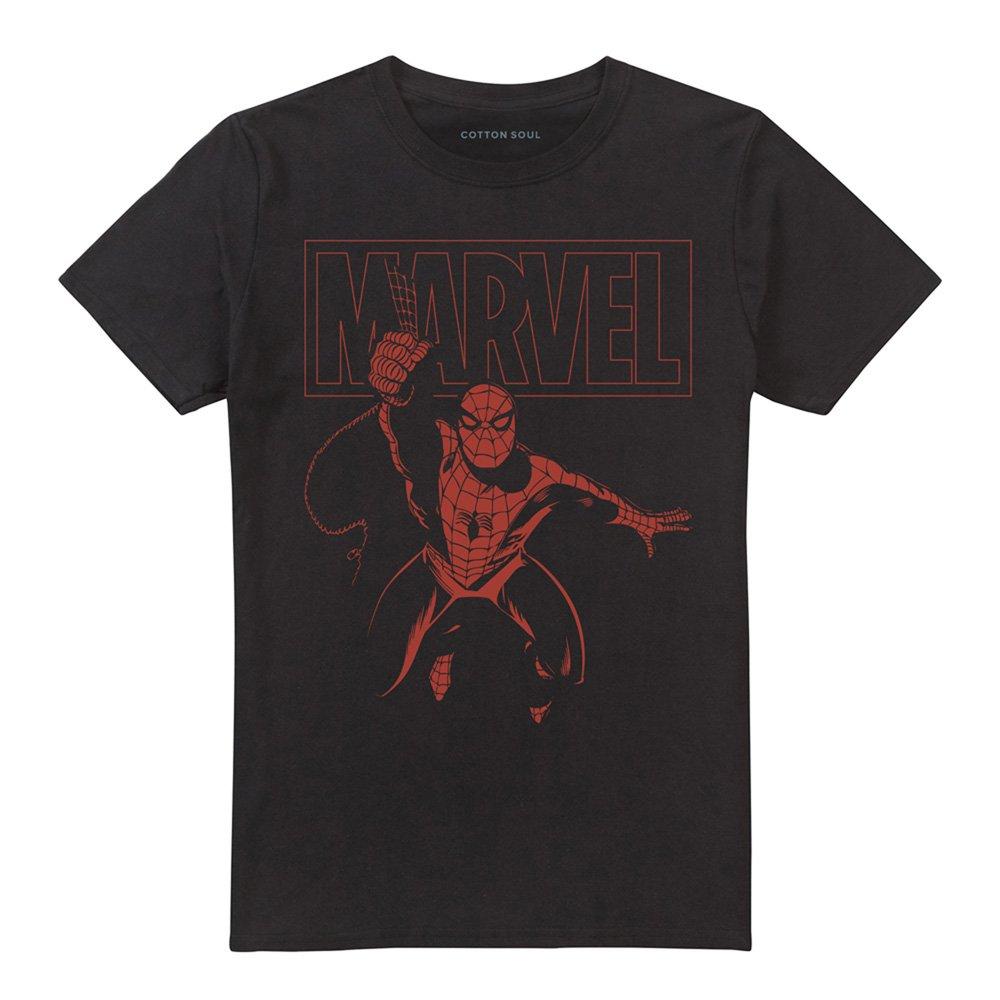 Black - Marvel - Logo Swing Mens T-Shirt - 4