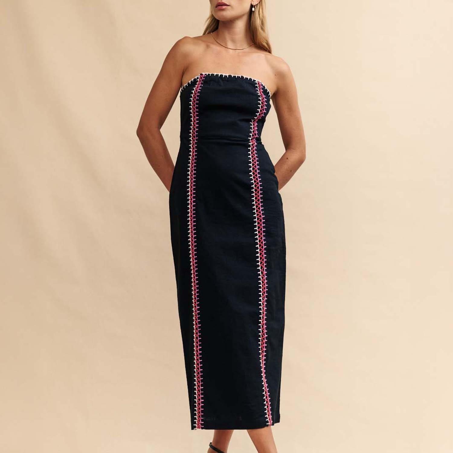 Black - Nobodys Child - Raphaela Midaxi Dress - 4