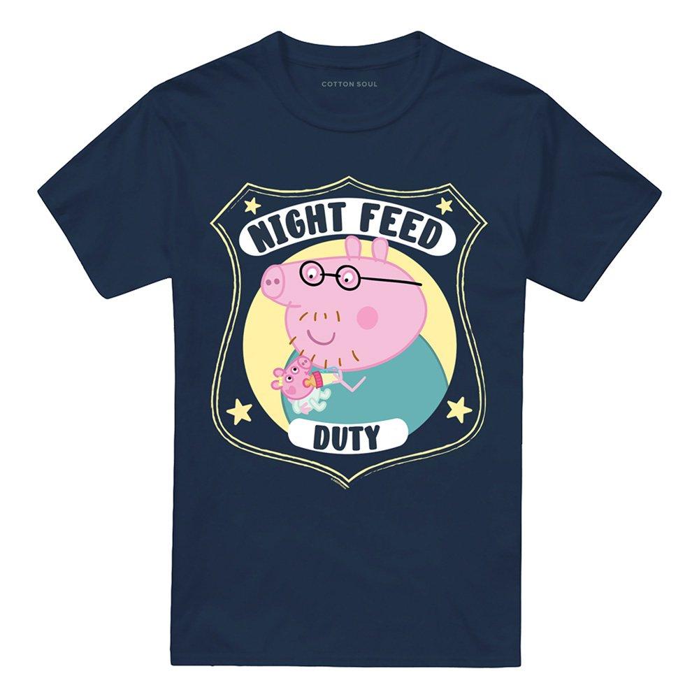 Navy - Hasbro - Peppa Pig - Daddy Pig Night Feed Duty T-Shirt Nav - 4