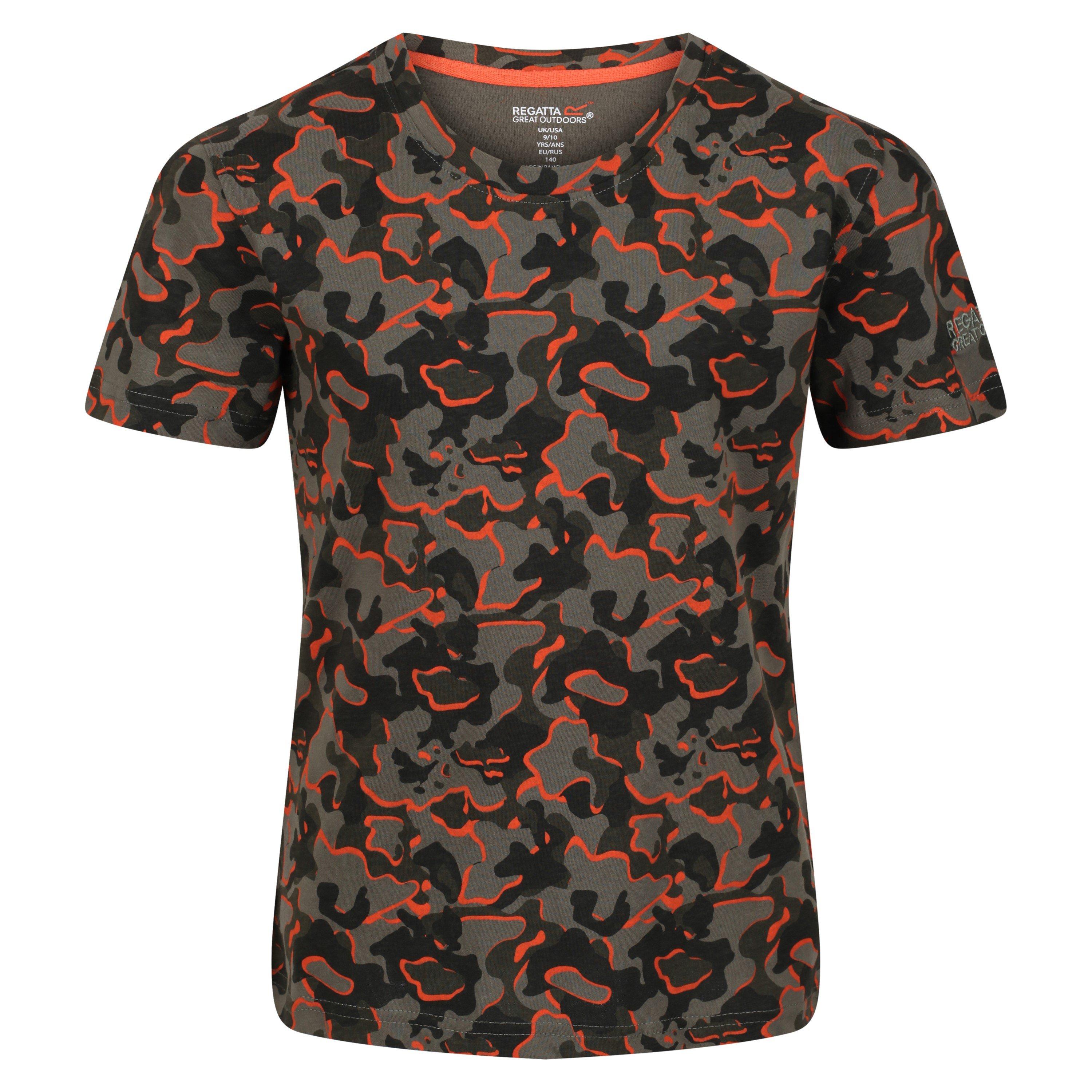 GrapeLf Camo - Regatta - Unisex Kids' BosleyV T-Shirt - 1