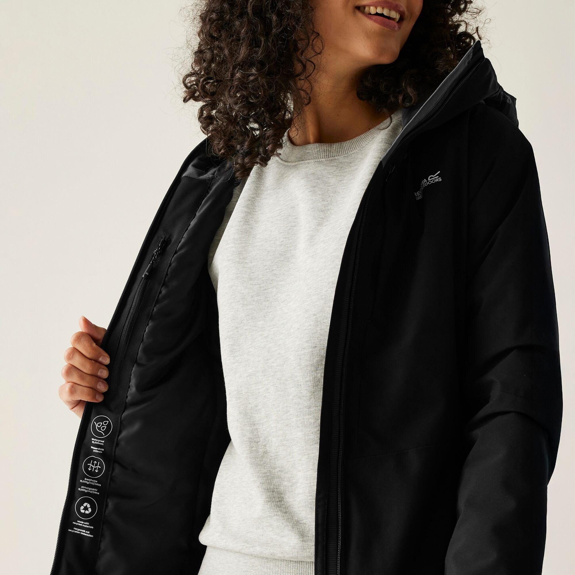 Black - Regatta - Women's Highton Stretch Waterproof Insulated Jacket - 4