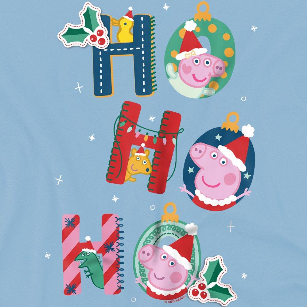 Light Blue - Hasbro - Peppa Pig Hohoho Siblings Kids T-Shirt Light Blue - 2
