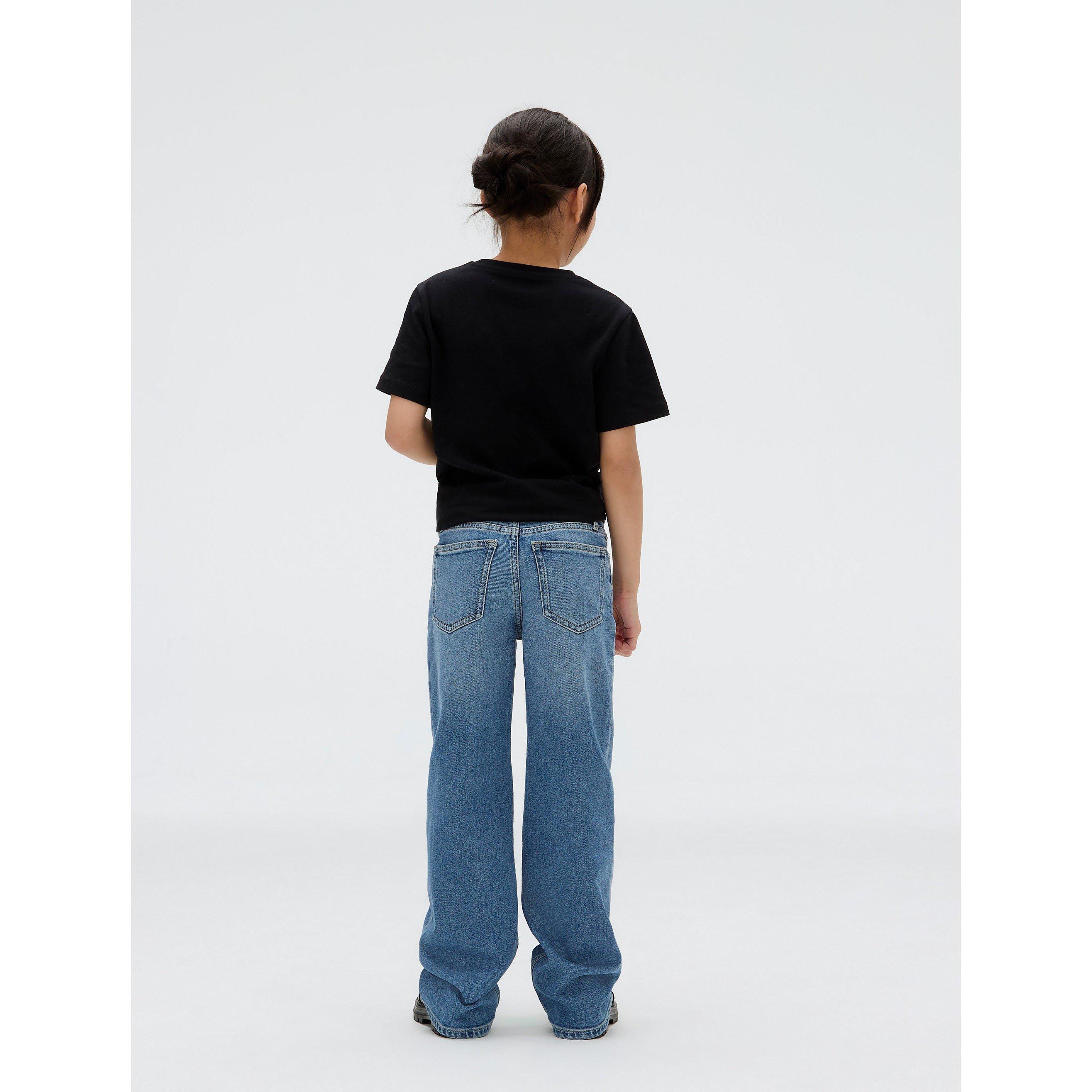 Blue 1AA - Calvin Klein Jeans - Kids' Wide Leg Jeans - 2