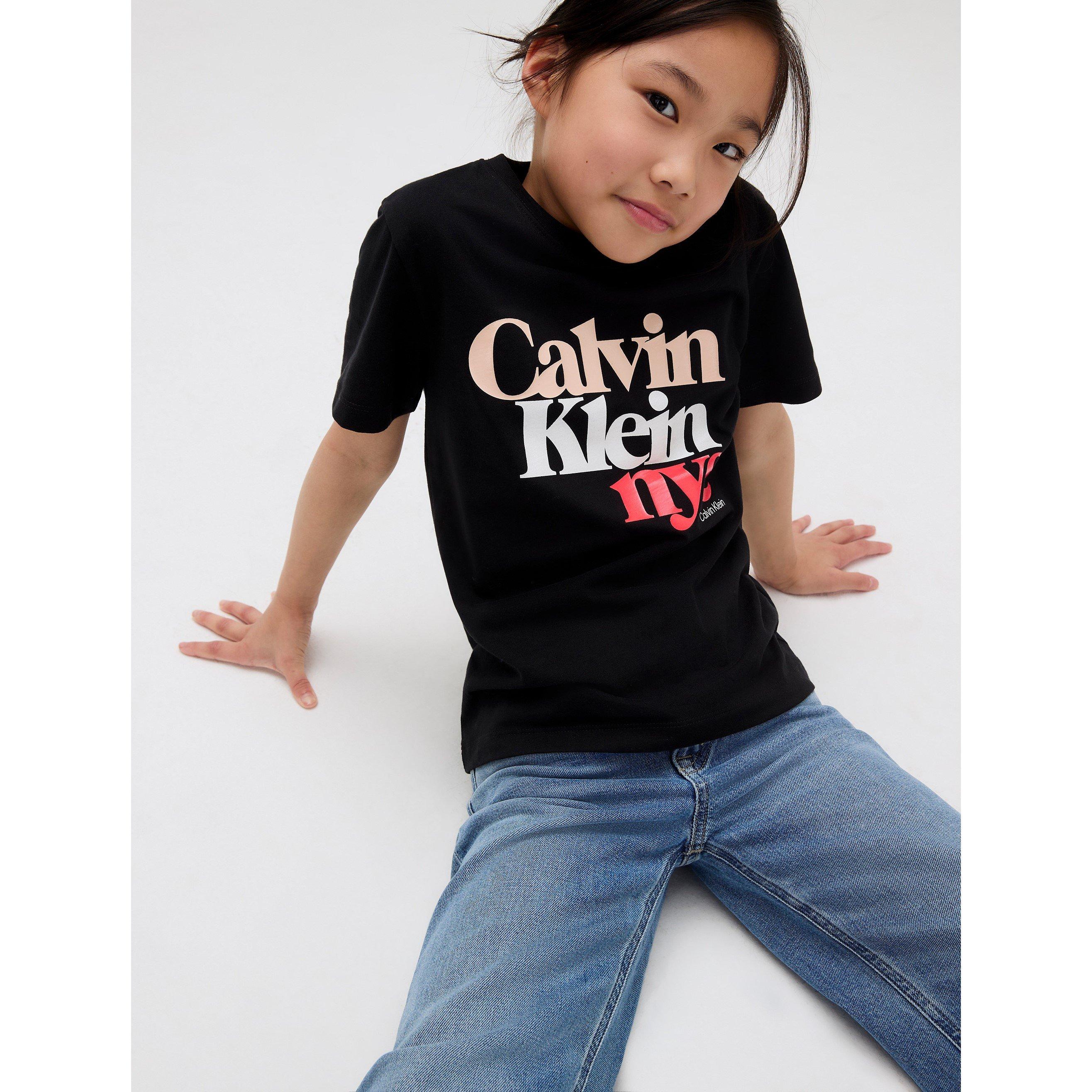 Blue 1AA - Calvin Klein Jeans - Kids' Wide Leg Jeans - 5