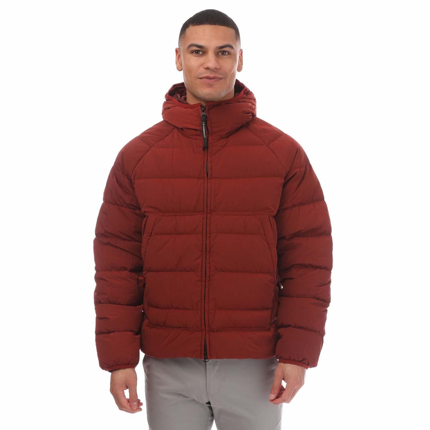 Red - CP Company - Eco Chrome-R Goggle Down Jacket - 1