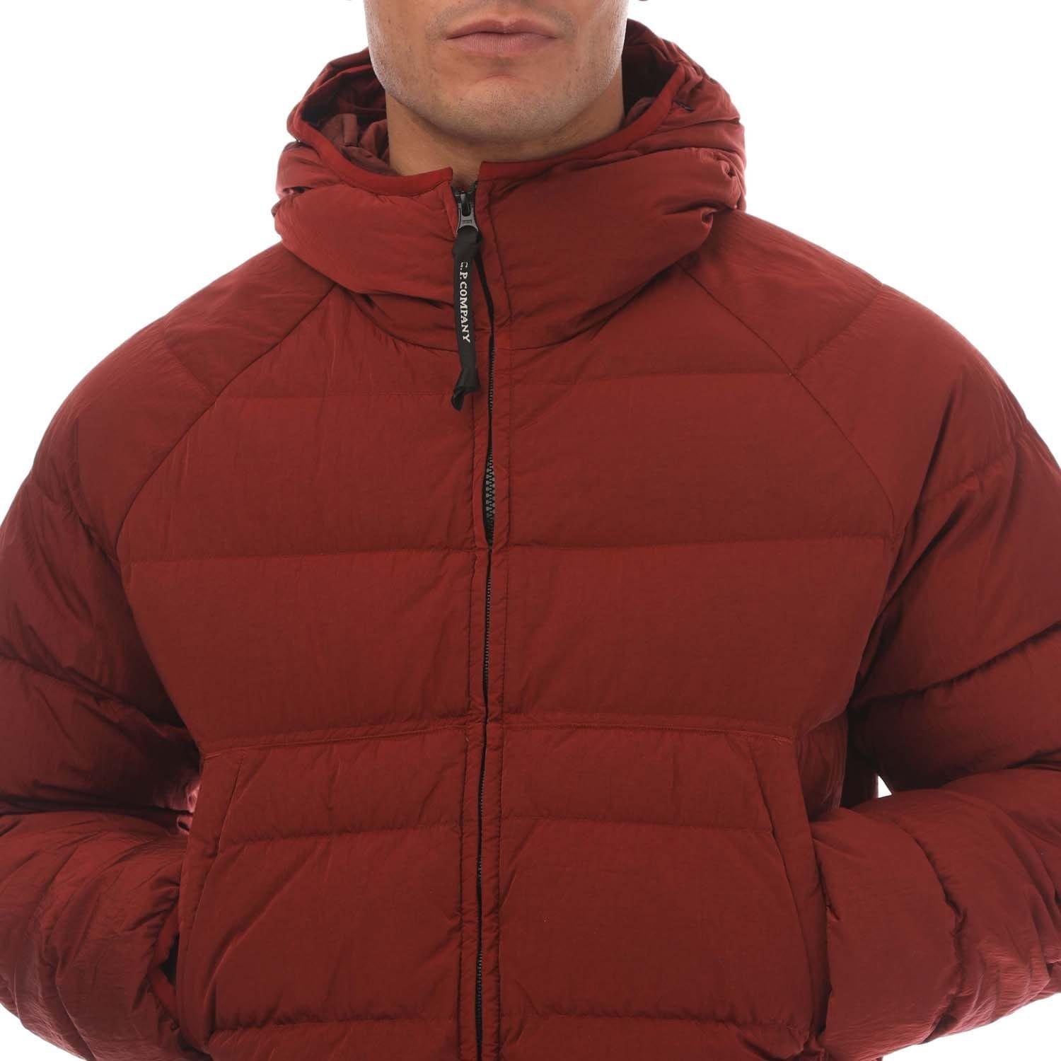 Red - CP Company - Eco Chrome-R Goggle Down Jacket - 2