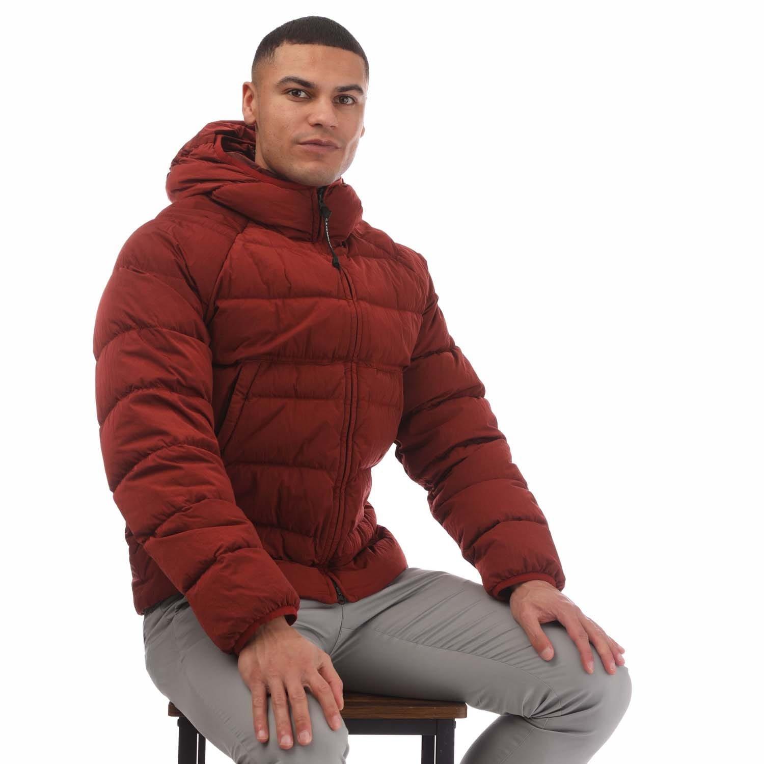 Red - CP Company - Eco Chrome-R Goggle Down Jacket - 4