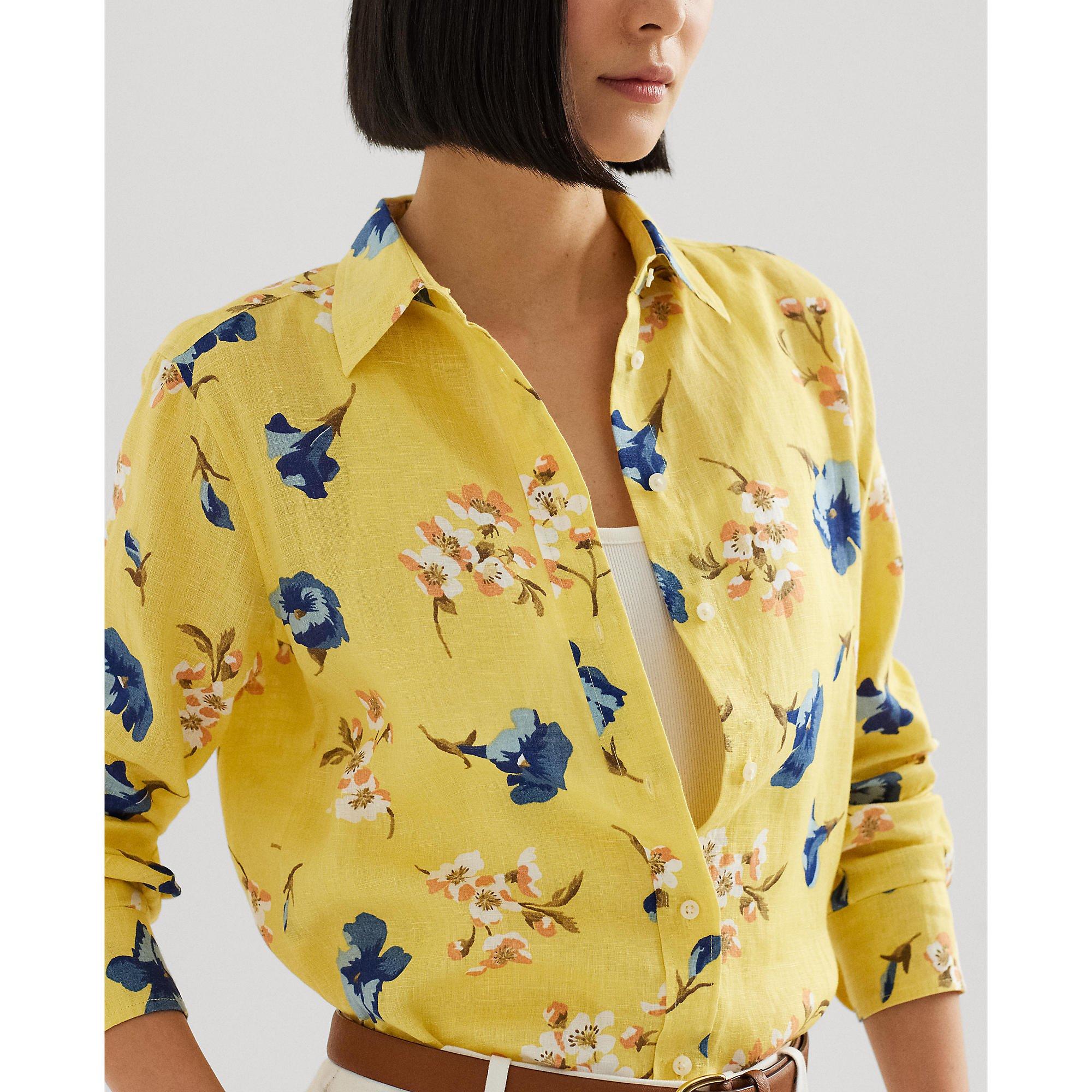 Yellow Multi - Lauren by Ralph Lauren - Karrie Shirt - 4