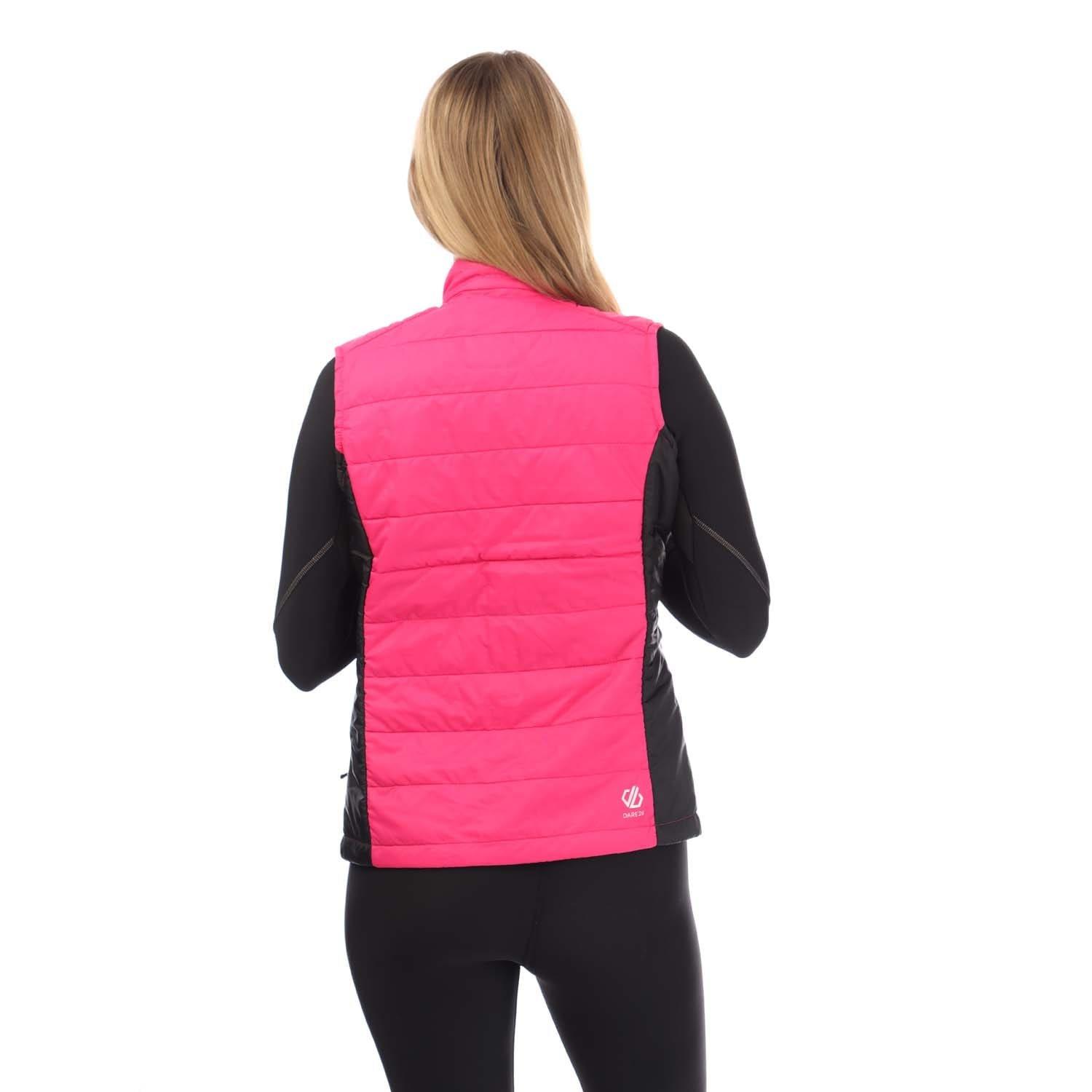 Pink Black - Dare 2b - Ascending Lightweight Padded Gilet - 2