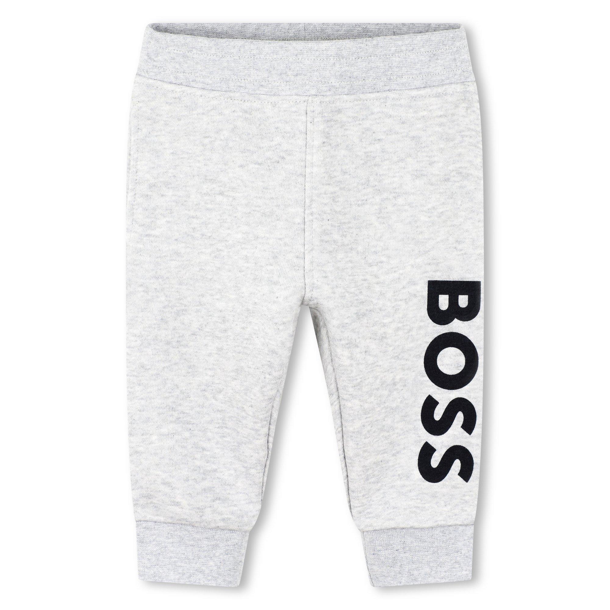 Cinzento A32 - Boss - Kids Logo Jogging Bottoms - 1