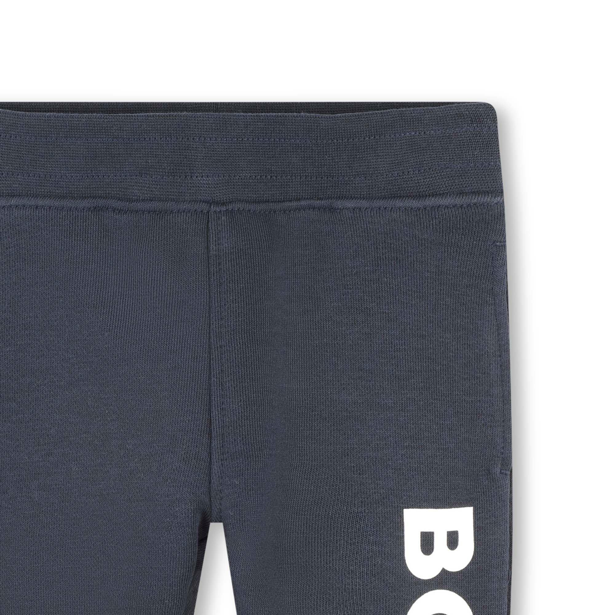 Navy 849 - Boss - Kids Logo Jogging Bottoms - 3