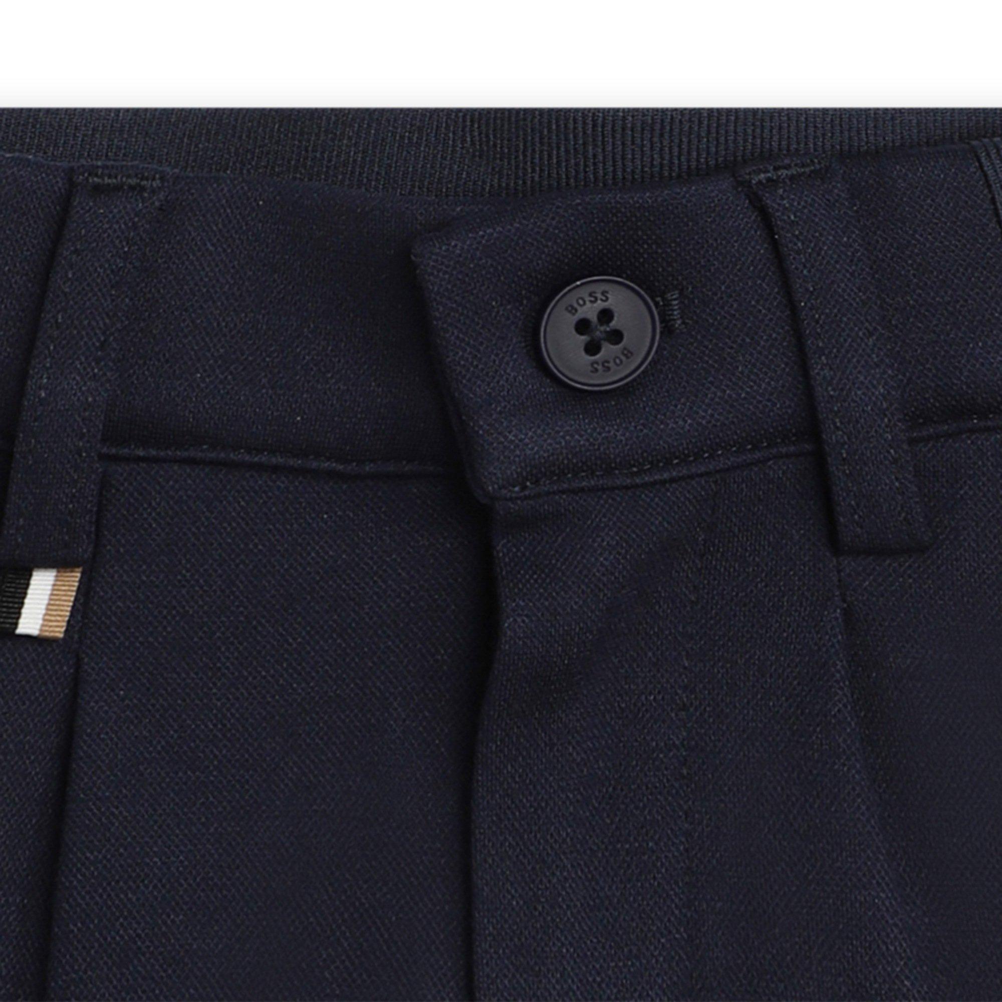 Navy 849 - Boss - Kids Chino Shirt and Chino Shorts - 3