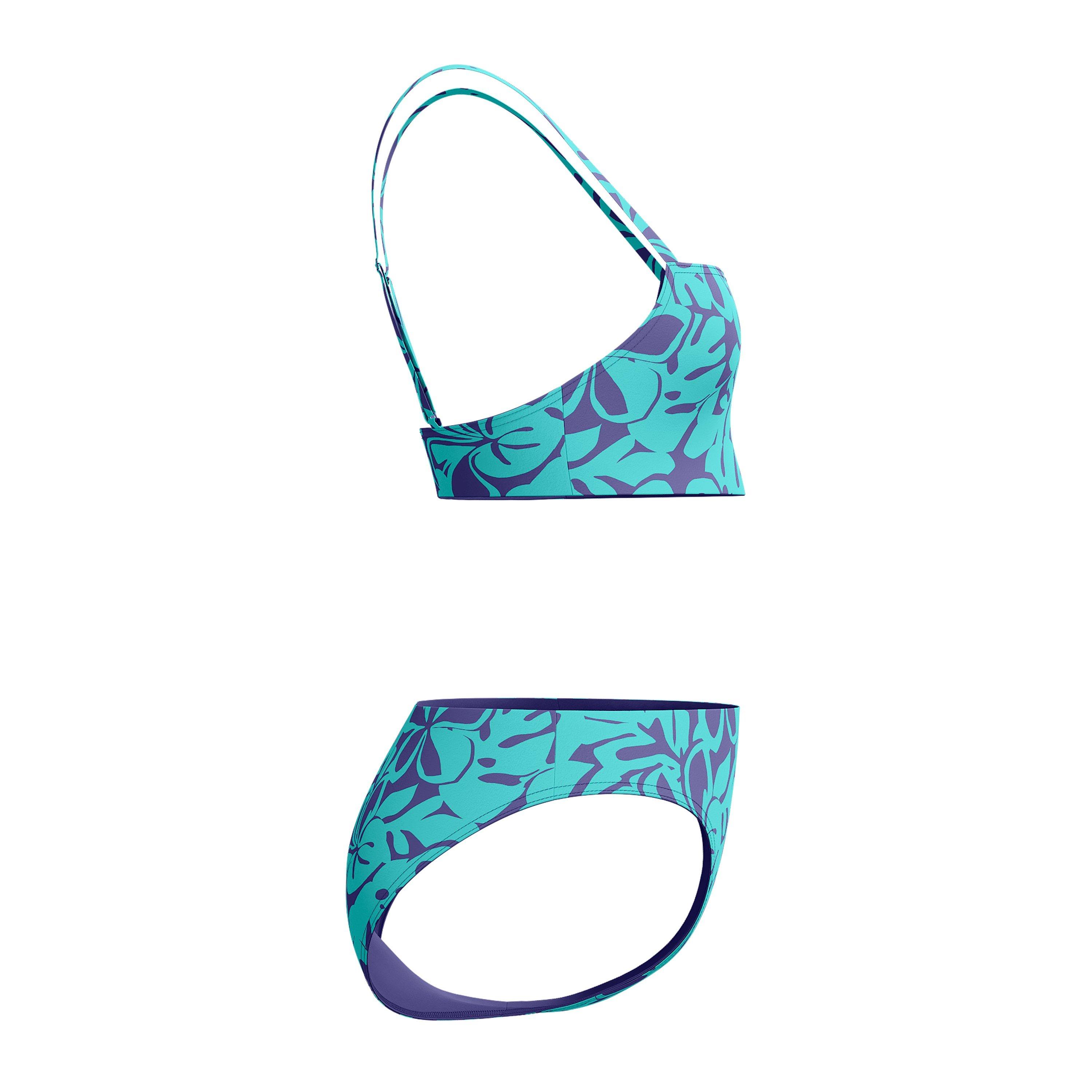 Hapuna Blauw - Speedo - Womens Printed Adjustable Thinstrap 2 Piece - 6