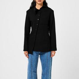 Jacquemus La Pablo Asymmetric Woven Shirt